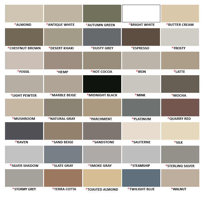 GE, LATICRETE, or ColorRite.