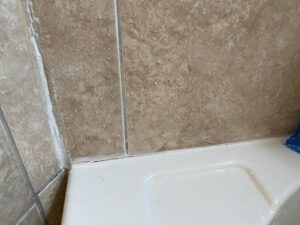 failed silicone joint